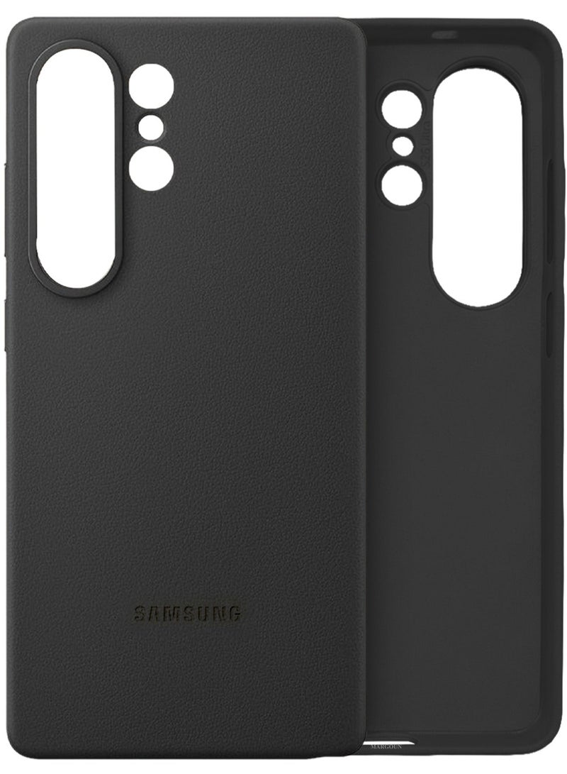 CATANES Leather Case for Samsung Galaxy S26 Ultra, Leather Back Cover, Shockproof Protective Shell, Elegant Matte Finish- Black - Image 2